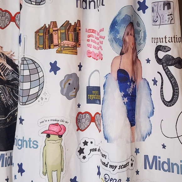 Taylor Swift Satin Pajama Pants sz S Swifty Sleep Eras Reputation Midnight 1989 - Picture 11 of 11